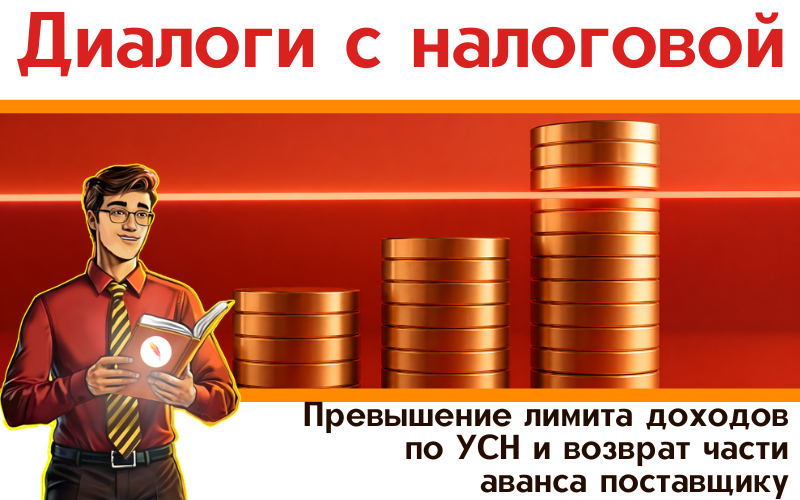 Превышение лимита доходов по УСН и возврат части аванса поставщику: признание выручки кассовым методом или корректировка задним числом?