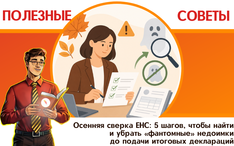 Осенняя сверка ЕНС: 5 шагов, чтобы найти и убрать «фантомные» недоимки до подачи итоговых деклараций Осенняя сверка ЕНС: 5 шагов, чтобы найти и убрать «фантомные» недоимки до подачи итоговых деклараций